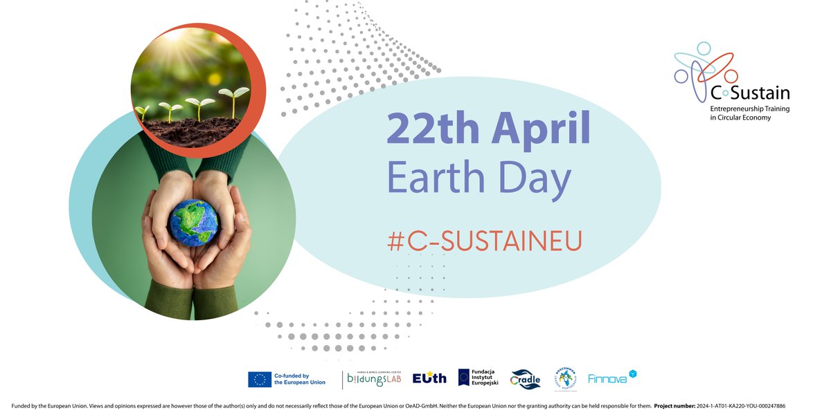This #EarthDay2025, remember: "Our Power, Our Planet" 🌍
At C-Sustain, we empower youth to drive the #CircularEconomy:
♻️ Choose reuse
💚 Support sustainability
💡 Innovate for a greener future
#ZeroWaste #EcoFriendly #GreenInnovation #CSustain