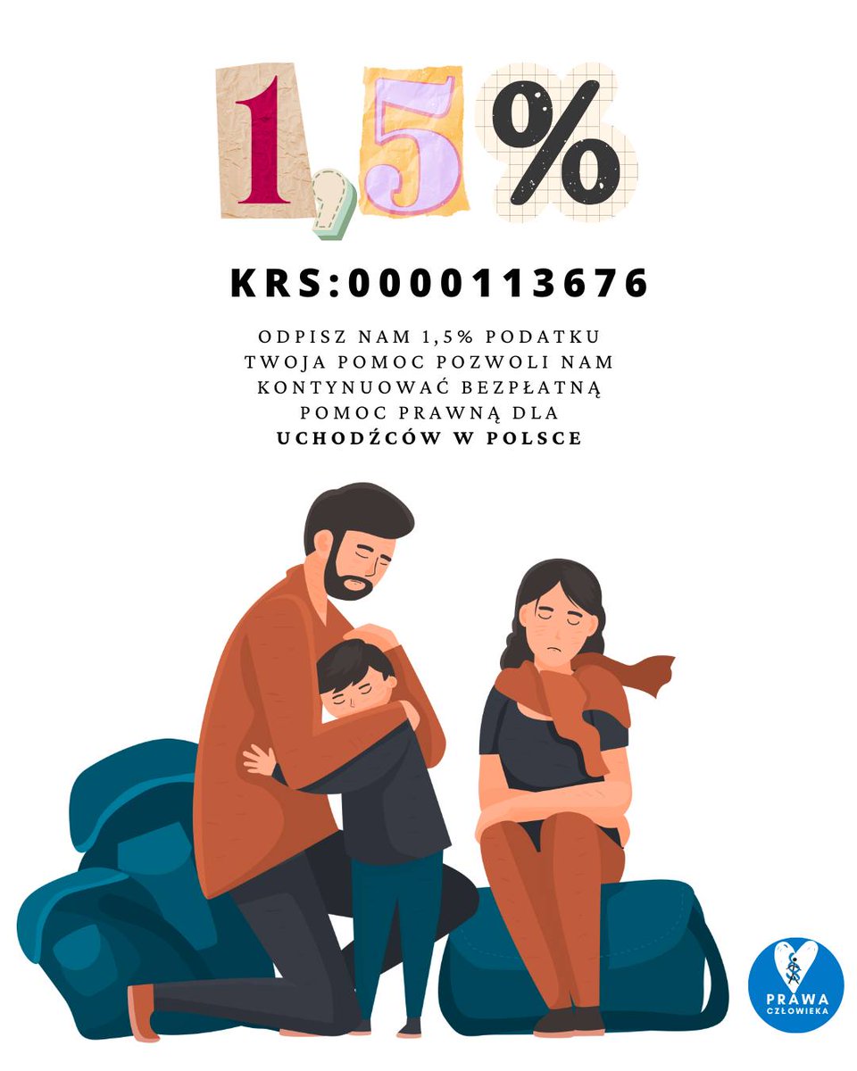 Przekaż 1,5% podatku na pomoc prawną dla uchodźców.! 🧵