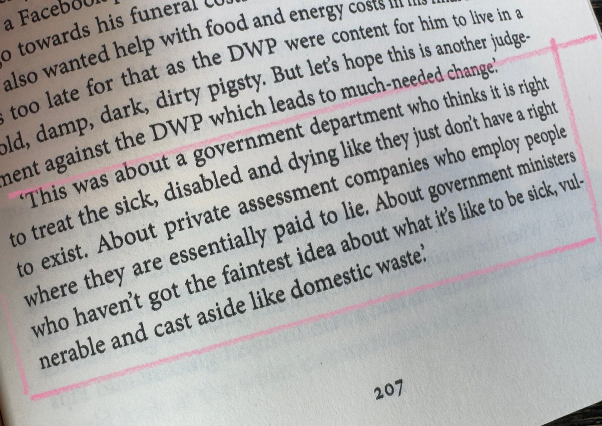 Yet another quote of a bereaved relative from <a href="/johnpringdns/">Disability News Service</a> ‘The Department’ that could have been written today. The DWP and every minister that ever comes in to contact with it are infected with cruelty and ignorance