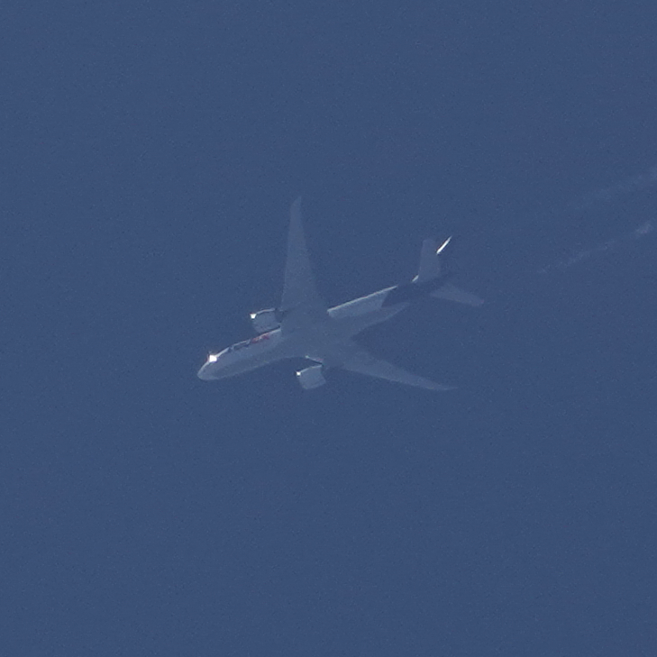 ponta70718103's tweet image. 昨日の #フェデックスエクスプレス
・FX29便B777-F(N896FD)  ANC→HKG  38,000ft.
#FedExExpress #FDX #freighter #エアカーゴ #上空通過機