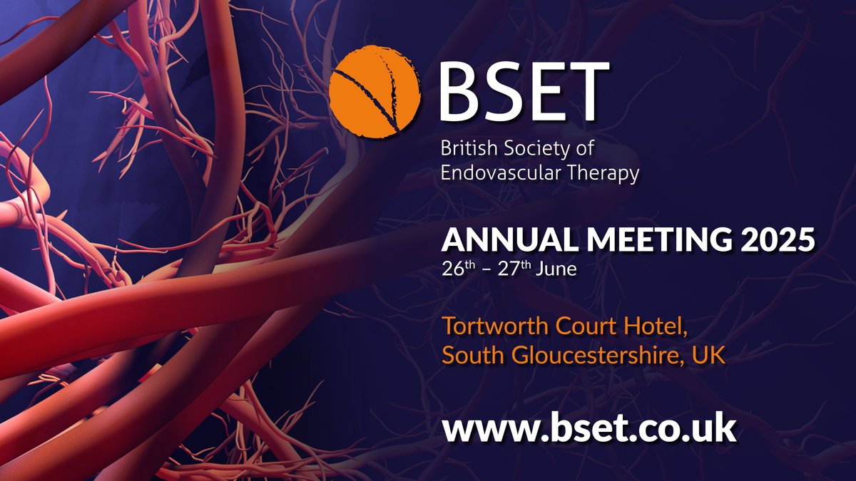 BSET (@bsetnews) on Twitter photo The draft programme and selected abstracts for the 2025 BSET Annual Meeting can be viewed at bset.co.uk
Register soon in order to guarantee your accommodation at Tortworth Court Hotel.
<a href="/RouleauxClub/">Rouleaux Club</a> <a href="/TraineesBSIR/">BSIR Trainees (British Society of IR Trainees)</a> <a href="/BSIR_News/">The British Society of Interventional Radiology</a> <a href="/VascularWebinar/">VSGBI Education And Training Committee</a> <a href="/VSGBI/">Vascular Society</a> <a href="/vascularnurses/">SVN (Society of Vascular Nurses)</a> The draft programme and selected abstracts for the 2025 BSET Annual Meeting can be viewed at bset.co.uk
Register soon in order to guarantee your accommodation at Tortworth Court Hotel.
<a href="/RouleauxClub/">Rouleaux Club</a> <a href="/TraineesBSIR/">BSIR Trainees (British Society of IR Trainees)</a> <a href="/BSIR_News/">The British Society of Interventional Radiology</a> <a href="/VascularWebinar/">VSGBI Education And Training Committee</a> <a href="/VSGBI/">Vascular Society</a> <a href="/vascularnurses/">SVN (Society of Vascular Nurses)</a>
