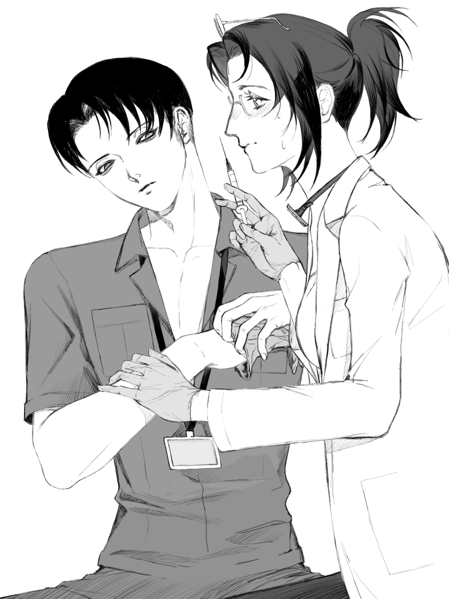 Goldfish2901's tweet photo. 🥵
 #リヴァハン #levihan https://t.co/Qm8WHmkZLf
