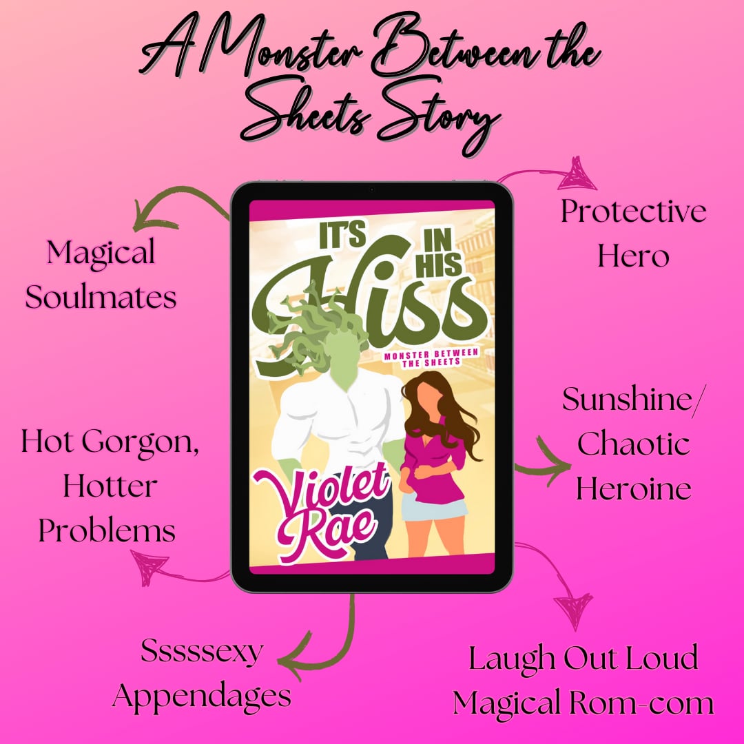 #NEW #KU “Great characters, witty banter, silly puns and lots of over-the-top heat makes for a fantastic read!!!” It's In His Hiss by Violet Rae #ScreamingWoods geni.us/hiss