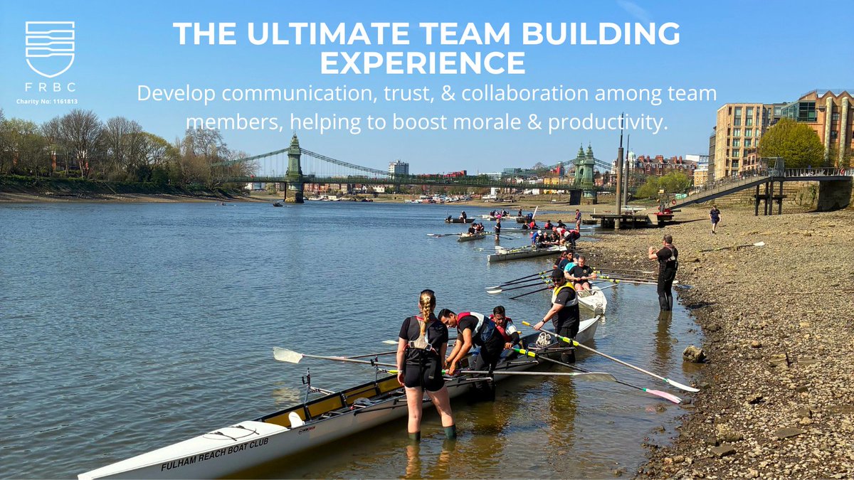 🚣🏽 Immerse your team in a #rowing experience on the stunning River Thames. Strengthen communication, trust, &amp; collaboration in a truly unforgettable setting.

⭐️ Plus Support a Worthy Cause: As your  involvement supports our charity's work 🙌

fulhamreachboatclub.co.uk/corporate-rowi…

#Corporate