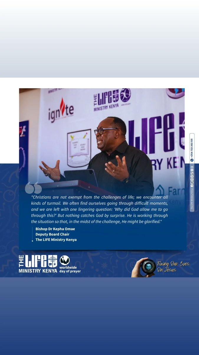 Worldwide Day Of Prayer - Fixing Our Eyes On Jesus
#thelifeministrykenya 
#greatcommission 
#rootsformuchfruit 
#worldwide 
#pray 
#WWDP