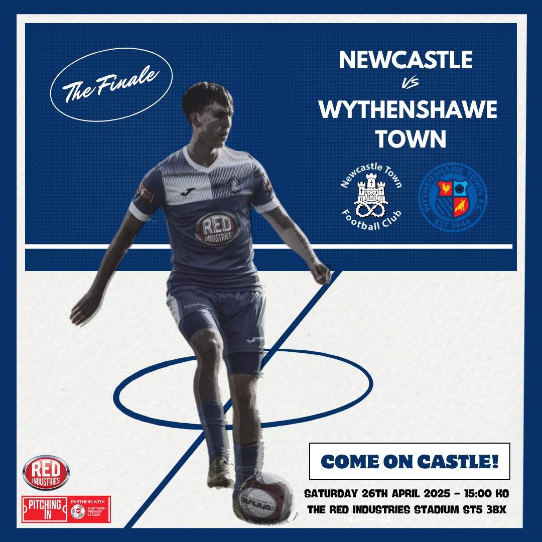 1 to go 💪 

It’s the final game of the season this Saturday as we face  <a href="/WTFC1946/">Wythenshawe Town FC</a> at the Red Industries 🏰🔷 

Come on down and show the lads some support and congratulations for another season full of hard work 👊

#NTFC #NEWWYT