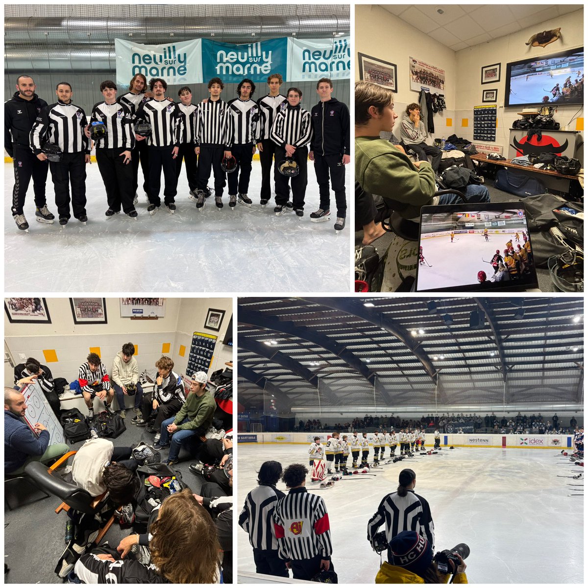 asso_AAHG's tweet photo. Ce week-end, pendant 3 jours, à l'occasion du tournoi international U15 Robin Levrey organisé par le club de Neuilly-sur-Marne, une formation "arbitre régional" a été organisée et 9 arbitres-stagiaires ont pu suivre une formation théorique et pratique ! https://t.co/EMfTWjPR7l