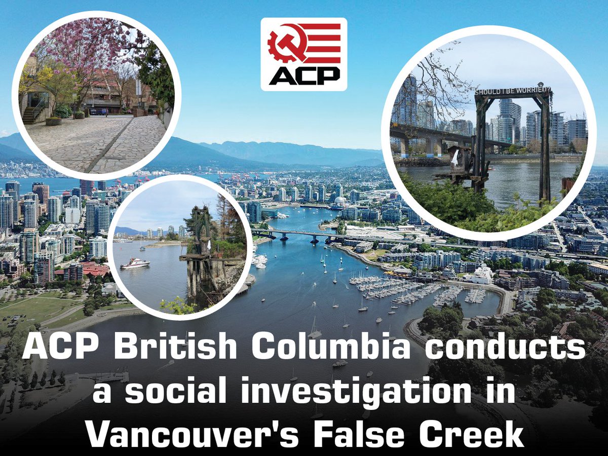 The British Columbia chapter of the American Communist Party conducted a social investigation in False Creek, Vancouver, examining the impacts of gentrification on this historically industrial area. Once a thriving hub of sawmills, foundries, and shipbuilding from the late 1800s