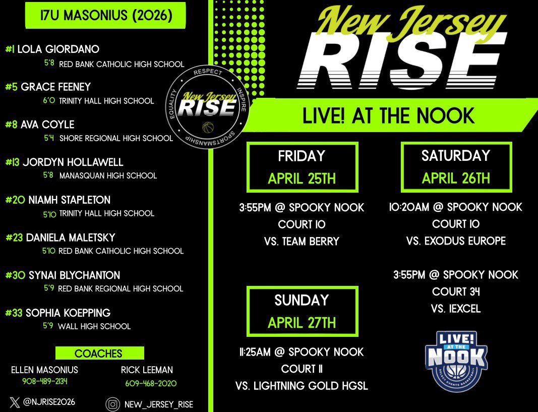 Ava Coyle (@aavacoyle) on Twitter photo Come see us play at Spooky Nook this weekend! <a href="/njrise2026/">2026 New Jersey RISE</a> <a href="/newjerseyrise/">New Jersey RISE</a> <a href="/EllenMasonius/">Ellen Clark Masonius</a> <a href="/RickLeeman13/">Rick Leeman</a> Come see us play at Spooky Nook this weekend! <a href="/njrise2026/">2026 New Jersey RISE</a> <a href="/newjerseyrise/">New Jersey RISE</a> <a href="/EllenMasonius/">Ellen Clark Masonius</a> <a href="/RickLeeman13/">Rick Leeman</a>