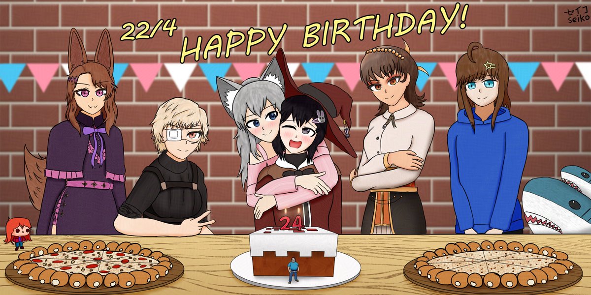 matsumoto_seiko's tweet photo. Birthko Matsuparty🎉

featuring @kurumiuwu_ @xpCube23 @HiashiVT @SamSaturai1 and @undercoveralbob https://t.co/hLiwL25WKH
