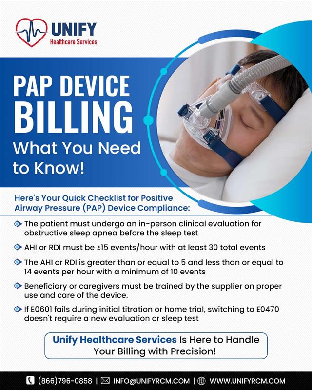unifyrcm's tweet image. Billing for PAP Devices Isn’t Just Airy Talk – It demands precision. But don’t worry — Unify Healthcare Services ensures your PAP claims are fully compliant, properly documented, and promptly submitted! 

unifyrcm.com
#UnifyHeathcareServices #UnifyRCM #MedicalBilling