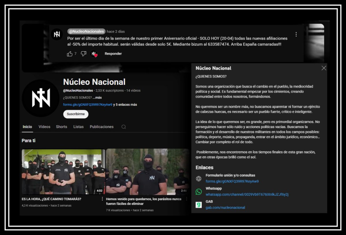 ⚠️ ¡ALERTA DE TIMO EN YOUTUBE!

Comunicamos a todos nuestros simpatizantes y camaradas sobre esta estafa que está llevándose a cabo en un canal falso de YouTube.

- Queremos dejar claro que:

• NUESTRAS AFILIACIONES SE GESTIONAN A TRAVÉS DE NUESTRA PÁGINA WEB OFICIAL.
(Por la