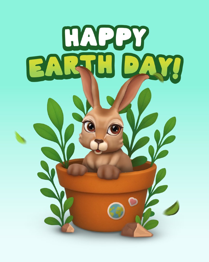 🌱 Happy Earth Day! 🌍
Let’s grow a greener future, one small step (or paw) at a time.

#EarthDay2024 #Wildchain #ProtectOurPlanet