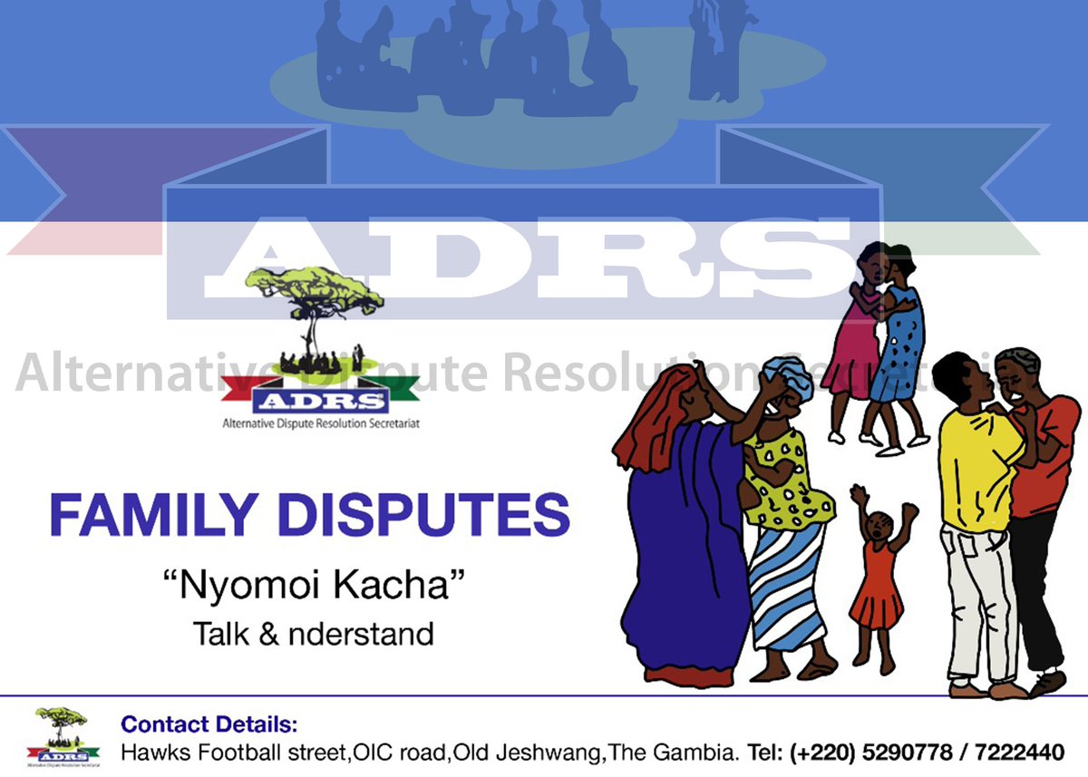 Gambia_ADRS's tweet photo. "Talk &amp; Understand!" Conflict is not the solution. 

#adrs ##adrstuesday #mediation ##negotiation #conciliation #Arbitration https://t.co/b8RZDQGq2R