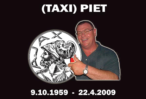 Al weer 16 jaar geleden. Ongelooflijk eigenlijk. Wat vliegt de tijd. Al zo lang zo een fantastisch mens niet meer in mijn leven. Maar nooit... NOOIT uit mijn hart! #taxipiet #ajax Tot we elkaar weerzien, Piet! XXX