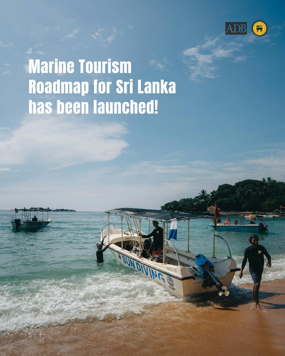 🌊 Just in time for #EarthDay: Sri Lanka’s #Marine #Tourism Roadmap is live!

From 2023–2024, we supported SLTDA through an ADB-funded project to shape a national vision for regenerative marine tourism.

📖 Read more: bizenglish.adaderana.lk/marine-tourism…

#SriLanka