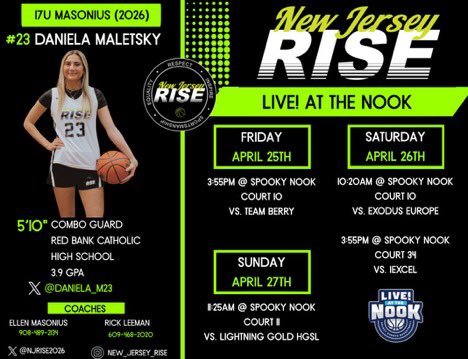 DanielaM23 (@daniela_m23) on Twitter photo Our <a href="/njrise2026/">2026 New Jersey RISE</a> schedule for Spooky Nook. Let’s go!! <a href="/EllenMasonius/">Ellen Clark Masonius</a> <a href="/RickLeeman13/">Rick Leeman</a> <a href="/CoachAliNap/">Coach Ali Napolitano</a> <a href="/jencatherine114/">Jenny Greene</a> <a href="/emb_nj/">EMB_NJ</a> <a href="/PGHNewJersey/">Prep Girls Hoops New Jersey</a> <a href="/NNJGirlsHoops/">North Jersey Girls Hoops</a> <a href="/rbcgirlshoops/">RBC Girls Basketball</a> Our <a href="/njrise2026/">2026 New Jersey RISE</a> schedule for Spooky Nook. Let’s go!! <a href="/EllenMasonius/">Ellen Clark Masonius</a> <a href="/RickLeeman13/">Rick Leeman</a> <a href="/CoachAliNap/">Coach Ali Napolitano</a> <a href="/jencatherine114/">Jenny Greene</a> <a href="/emb_nj/">EMB_NJ</a> <a href="/PGHNewJersey/">Prep Girls Hoops New Jersey</a> <a href="/NNJGirlsHoops/">North Jersey Girls Hoops</a> <a href="/rbcgirlshoops/">RBC Girls Basketball</a>