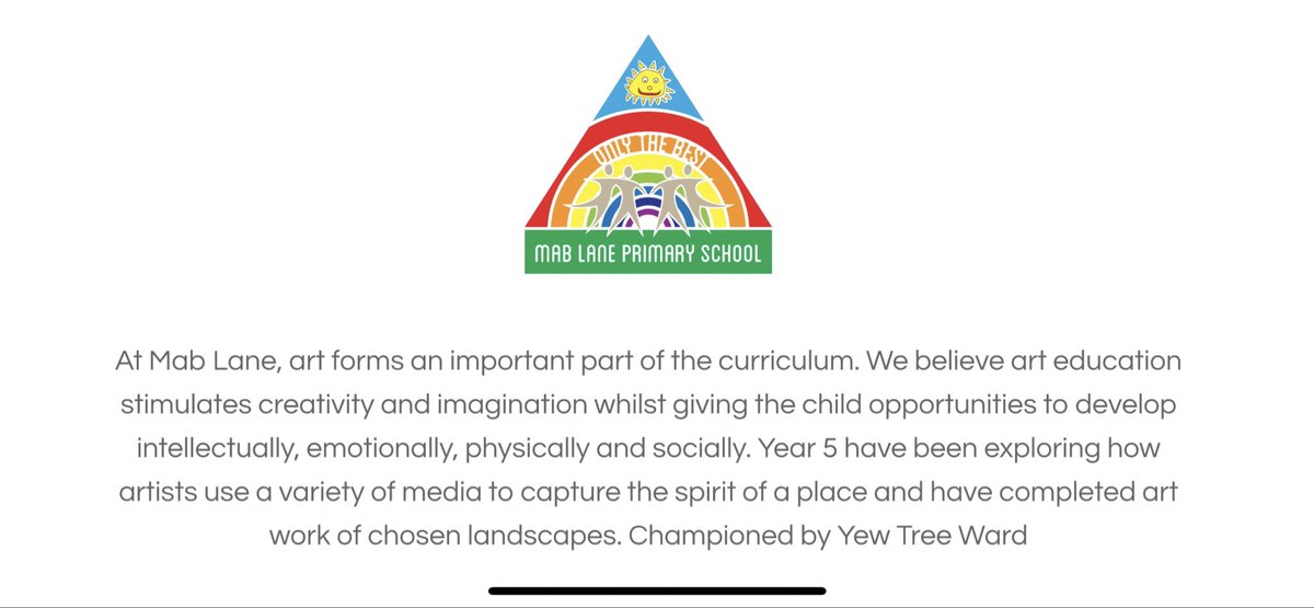 Art at Mab Lane Primary tweet media