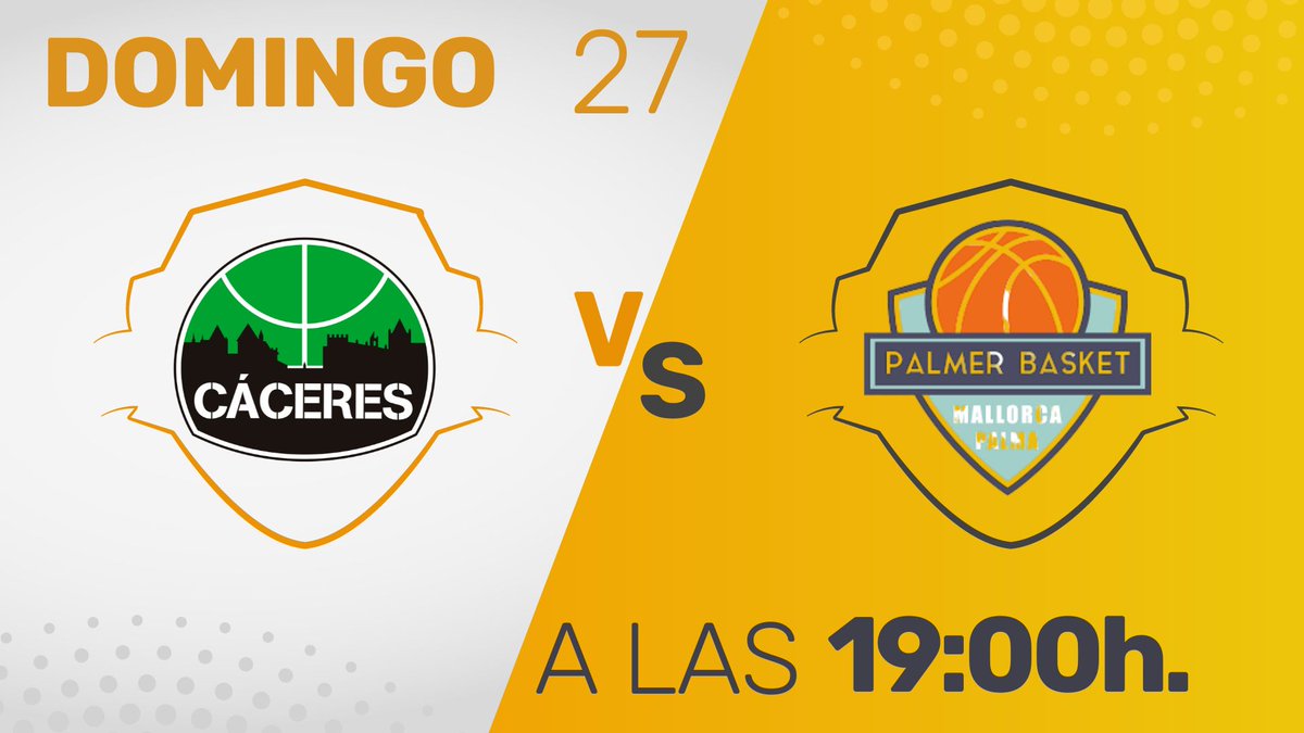 Extremadura en Juego (@enjuegocex) on Twitter photo UN ASCENSO EN JUEGO |
🏟️Pabellón Multiusos de Cáceres
🏀 <a href="/Caceres_Basket/">CacerEsBasket</a> - <a href="/palmerbasket/">Palmer Basket Mallorca Palma</a>
🎙️ <a href="/josepachecogar1/">jose pacheco garcia</a> y <a href="/MarioMadejon/">Mario Madejón Morán</a>
➡️El Cáceres recibe a Palma en el duelo de ida de la final por el ascenso a Primera FEB
📻¡No te pierdas nada y vívelo este domingo en <a href="/enjuegoCEX/">Extremadura en Juego</a> ! UN ASCENSO EN JUEGO |
🏟️Pabellón Multiusos de Cáceres
🏀 <a href="/Caceres_Basket/">CacerEsBasket</a> - <a href="/palmerbasket/">Palmer Basket Mallorca Palma</a>
🎙️ <a href="/josepachecogar1/">jose pacheco garcia</a> y <a href="/MarioMadejon/">Mario Madejón Morán</a>
➡️El Cáceres recibe a Palma en el duelo de ida de la final por el ascenso a Primera FEB
📻¡No te pierdas nada y vívelo este domingo en <a href="/enjuegoCEX/">Extremadura en Juego</a> !