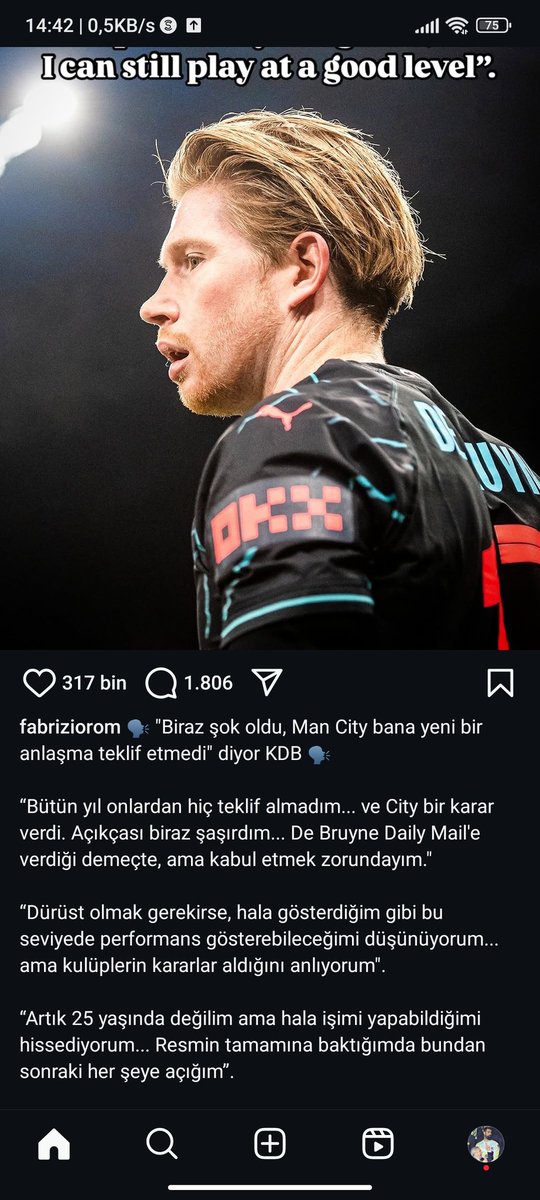 Olum Kevin de bruyne herşeye her teklife açık bunu kaçıran maldır adam orta sahayı ateşe çevirir