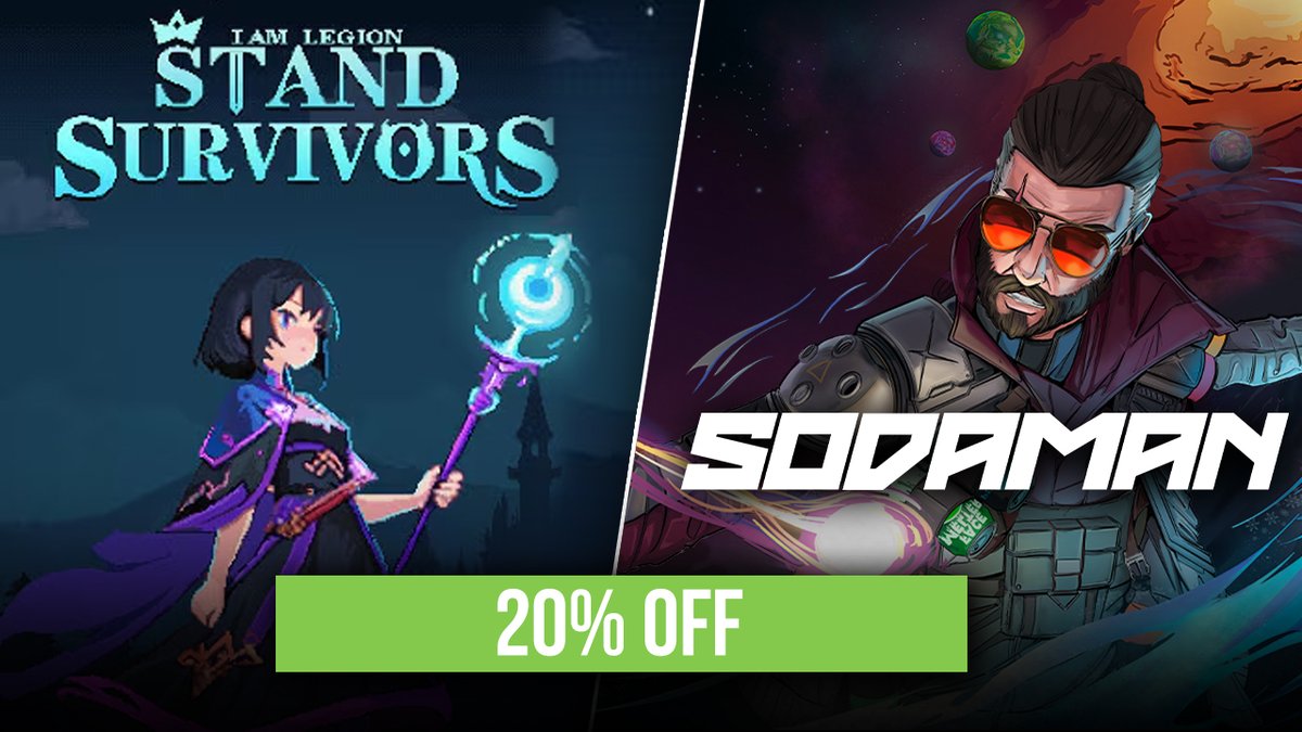 🪐 SODAMAN'S ALLIES HAVE ARRIVED! NEW BUNDLES ARE NOW LIVE!

🚨Grab the bundles while they're on sale!

Sodaman x Greedland▶️store.steampowered.com/bundle/50623/S…

Sodaman x I Am Legion: Stand Survivors ▶️ store.steampowered.com/bundle/52984/I…

<a href="/GreedlandPC/">Greedland#OUT on Steam#</a>  <a href="/Iam_LegionSVR/">I am Legion: Stand Survivors</a> #SteamSales #Steam
