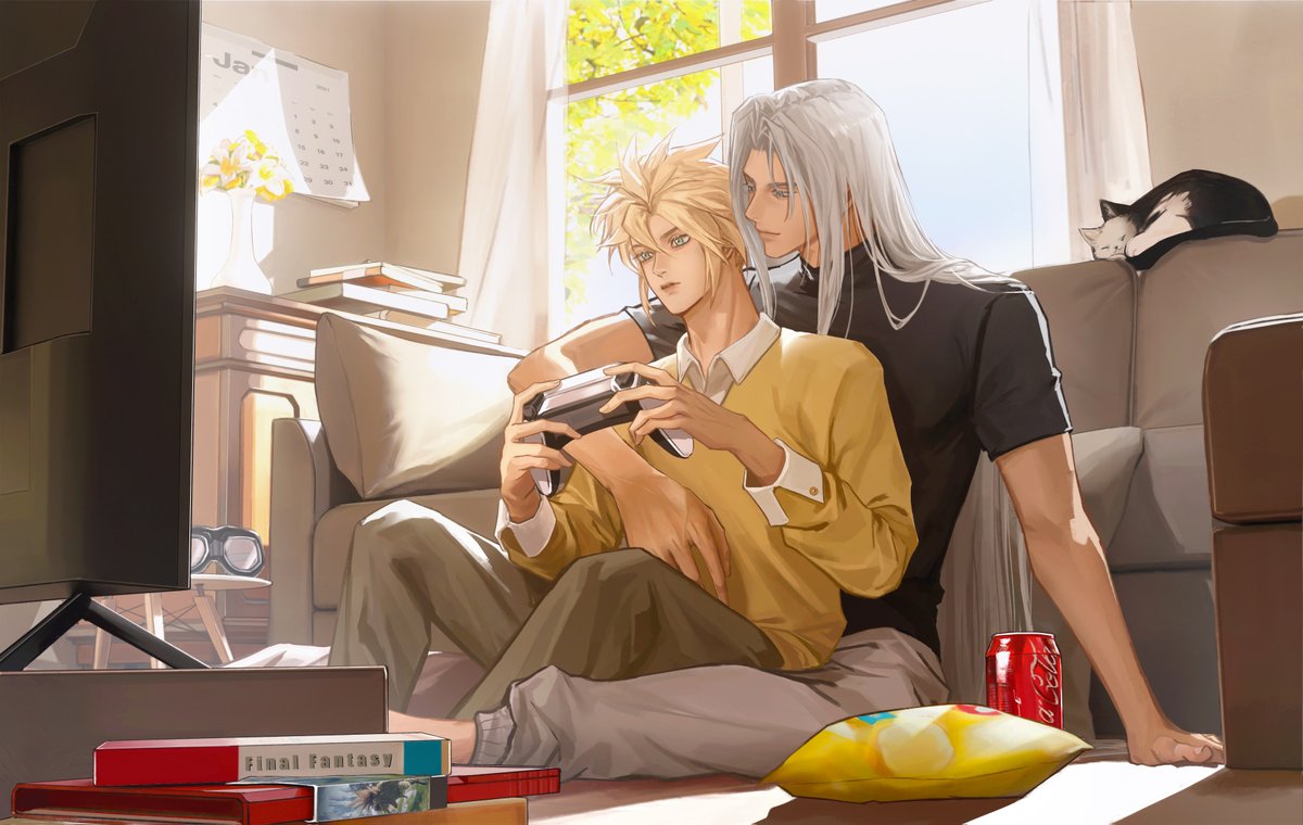 #sefikura #セフィクラ 是很早之前画的！真的很喜欢一些日常场景！