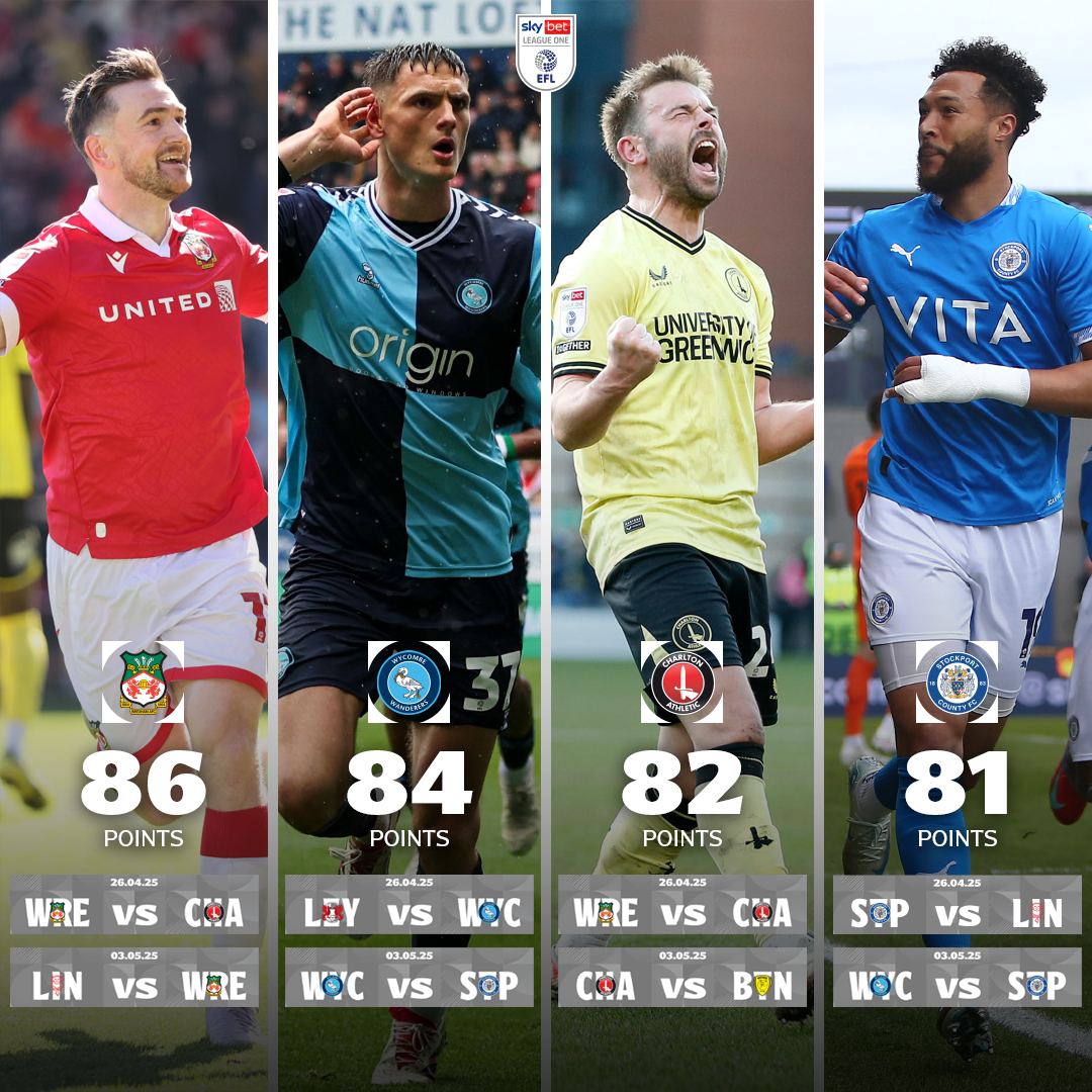 2⃣ to go...all to play for! 👊

Which team do you think will take second spot? 👀

#EFL | #SkyBetLeagueOne