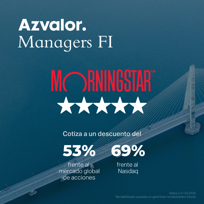 azvalor's tweet photo. Azvalor Managers FI ha recibido recientemente la calificación global de 5 estrellas de Morningstar

Casi todos los fondos de Azvalor tienen ahora 5 estrellas a 5 años

La rentabilidad de una buena inversión siempre se acaba recogiendo a largo plazo

@MorningstarES