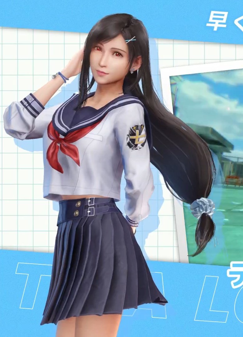 School girl Tifa!!!