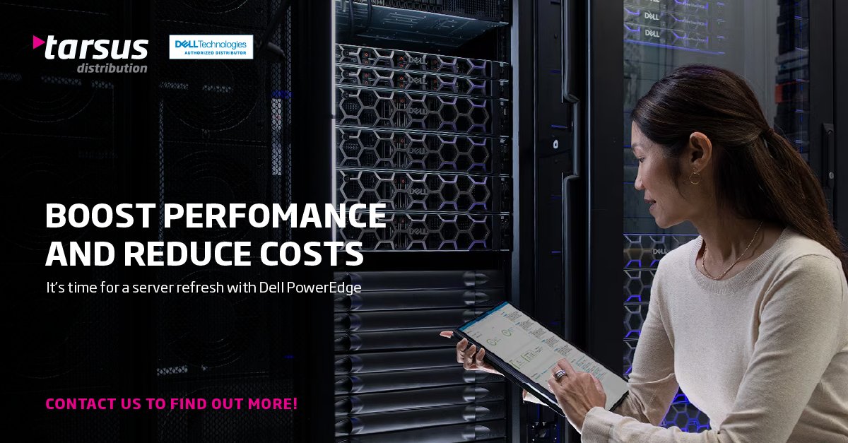 TarsusOnline's tweet image. Dell PowerEdge servers offer the power, reliability, and innovation your customers need to future-proof their IT infrastructure.
Contact us today: bit.ly/4jmcjDq
#TarsusDistribution #DellPowerEdge #ServerRefresh #FutureReadyIT