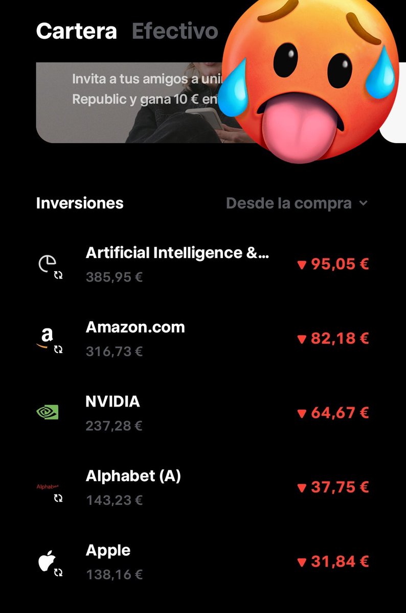 criptopadre's tweet photo. Duele ver los más de 300€ en PÉRDIDAS bien rojas 🔴 a día de hoy, pero me consuela saber que el DCA es a medio/largo plazo y que, algún día, estas compras "baratas" darán un beneficio más verde que el césped 🟢.

#Finanzas
#Finx
#Economía
#Elquenoseconsuelaesporquenoquiere

😂 https://t.co/2pDNqZZJCM