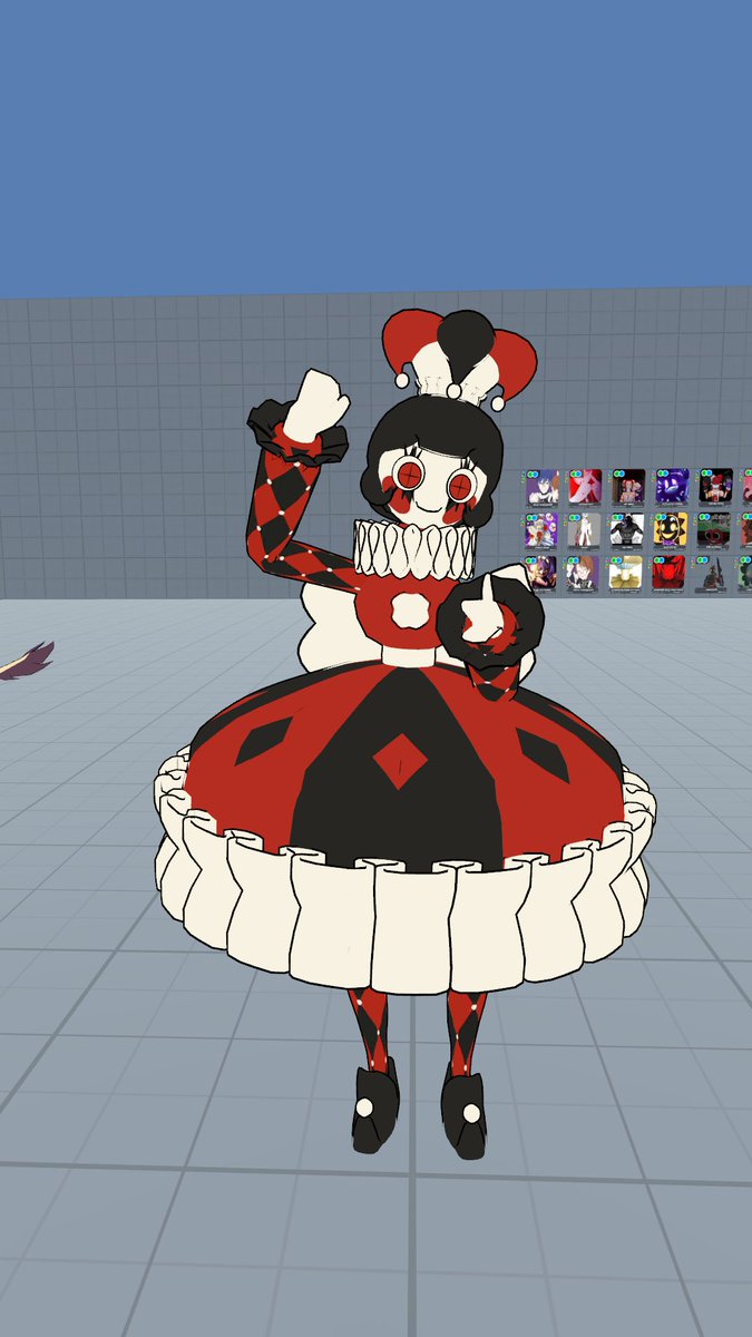 Jacks_Shacks's tweet photo. Finally got Jingles into vrchat. Model by @GaussAxe https://t.co/D7D8fh5We8