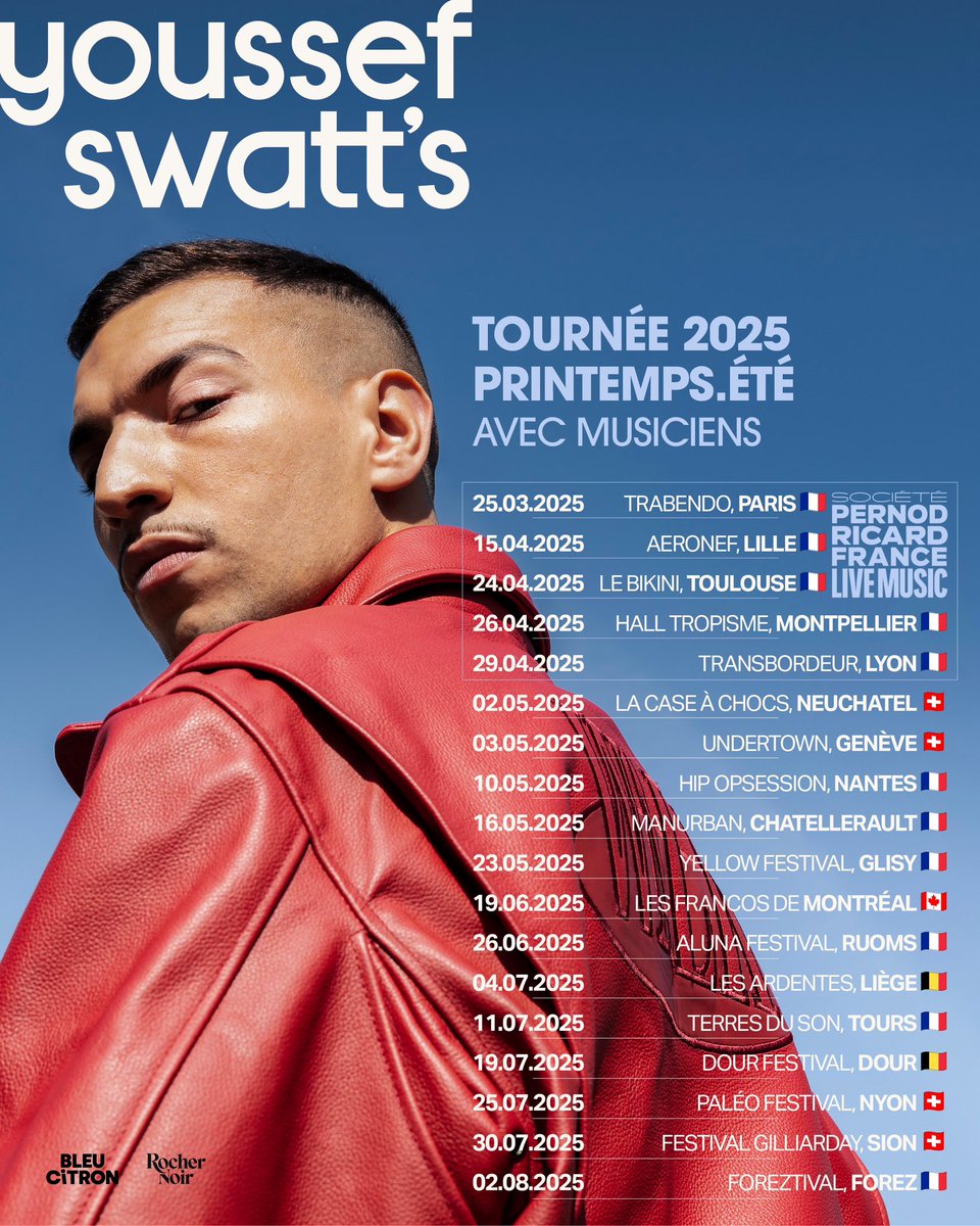 youssefswatts's tweet image. On en a rêvé et on l’a fait : la tournée continue (avec déjà une cinquantaine de dates derrière nous) 🚀 On arrive près de chez toi et surtout : on va faire les plus beaux festivals de l’été ❤️
