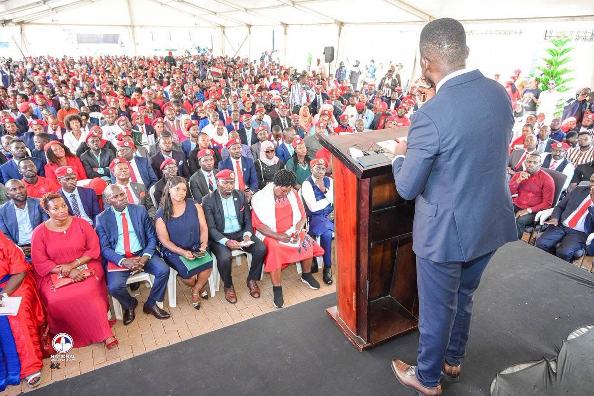 HEBobiwine's tweet photo. Today, we were very delighted to host @NUP_Ug leaders from Buganda Region for a training on resilience in the face of tyranny. We discussed several matters of great national importance. Most importantly, we charged them to go back to their respective areas and organise our people for the #ProtestVote2026. I must say that I am super energised by the passion and enthusiasm. 

Although the partisan police blocked our similar events in Western and Northern regions, we made a strong protest note and hope to visit these regions soon. 
#PeoplePowerOurPower