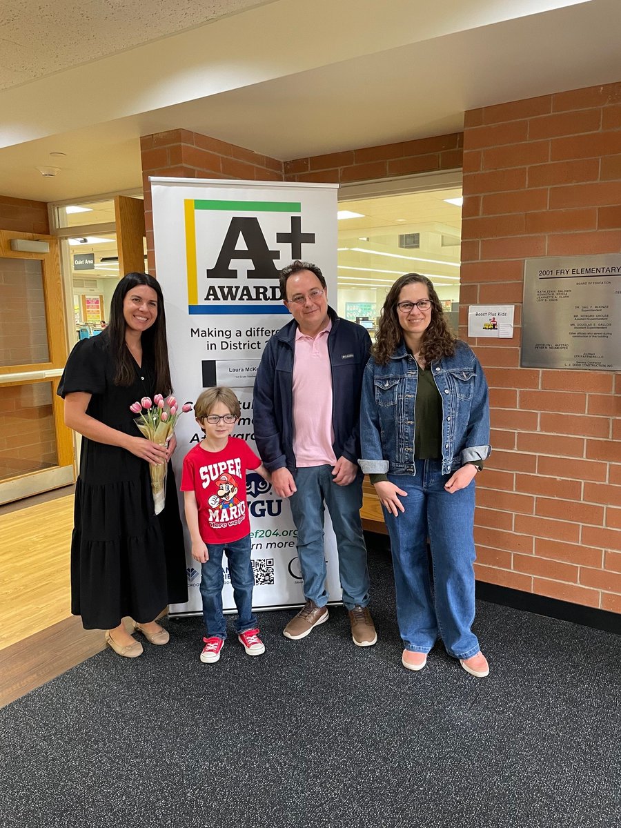 Congratulations to our April 2025 A+ Award winner: Fry Elementary School First Grade Teacher, Laura McKee! Thank you to our A+ program sponsor <a href="/wgu/">Western Governors U.</a> for your generous support of the A+ Award program!
#Congratulations #GreatTeachersChangeLives
<a href="/ipsd204/">Indian Prairie 204</a> <a href="/IPEA204/">IPEA</a> <a href="/laurel_hillman/">Laurel Hillman</a>