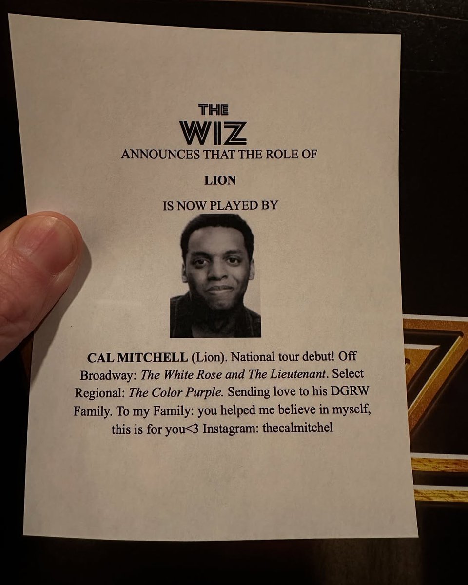 Middle Tennessee State University (@mtsu) on Twitter photo #MTSU Theatre alum, Cal Mitchell, recently made his National Tour debut as Lion in <a href="/thewizbway/">thewizbway</a>! College of Liberal Arts Associate Dean, Jeff Gibson, saw Cal on the road at <a href="/DenverCenter/">Denver Center for the Performing Arts (DCPA)</a> and we can’t wait to see him on the <a href="/tpac/">TPAC</a> stage this fall! #findYOURblue #trueBLUE #MTSU Theatre alum, Cal Mitchell, recently made his National Tour debut as Lion in <a href="/thewizbway/">thewizbway</a>! College of Liberal Arts Associate Dean, Jeff Gibson, saw Cal on the road at <a href="/DenverCenter/">Denver Center for the Performing Arts (DCPA)</a> and we can’t wait to see him on the <a href="/tpac/">TPAC</a> stage this fall! #findYOURblue #trueBLUE