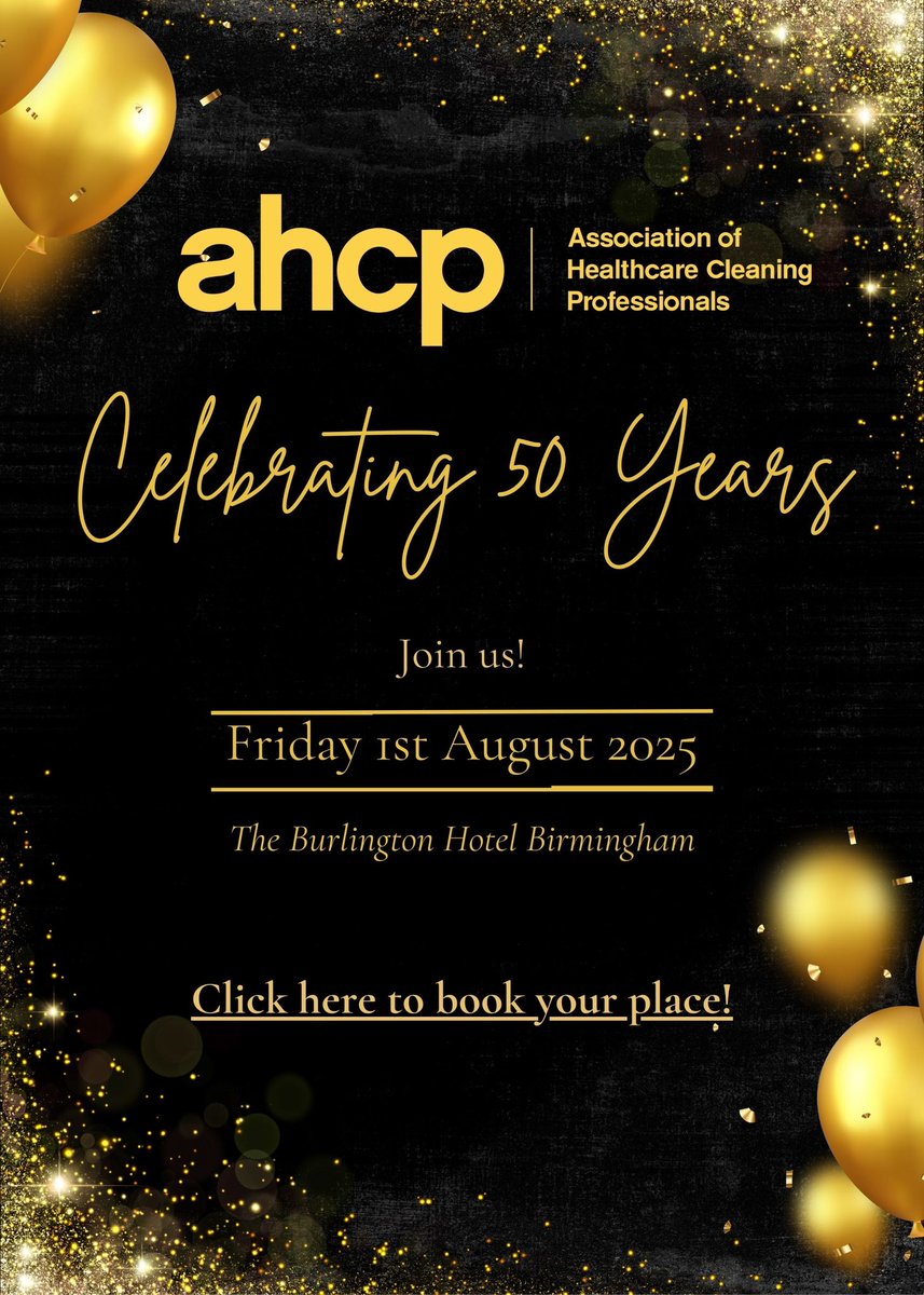 Join us as we celebrate our 50th Anniversary! Friday 1st August 2025!

Have you booked your place?

Book your delegate place (Free to attend) forms.gle/mDfZvExY7UnDXQ…

Get your Award Nominations in!
forms.gle/NdgovFeNw9fdSm…

#50thAnniversary #TeamAHCP