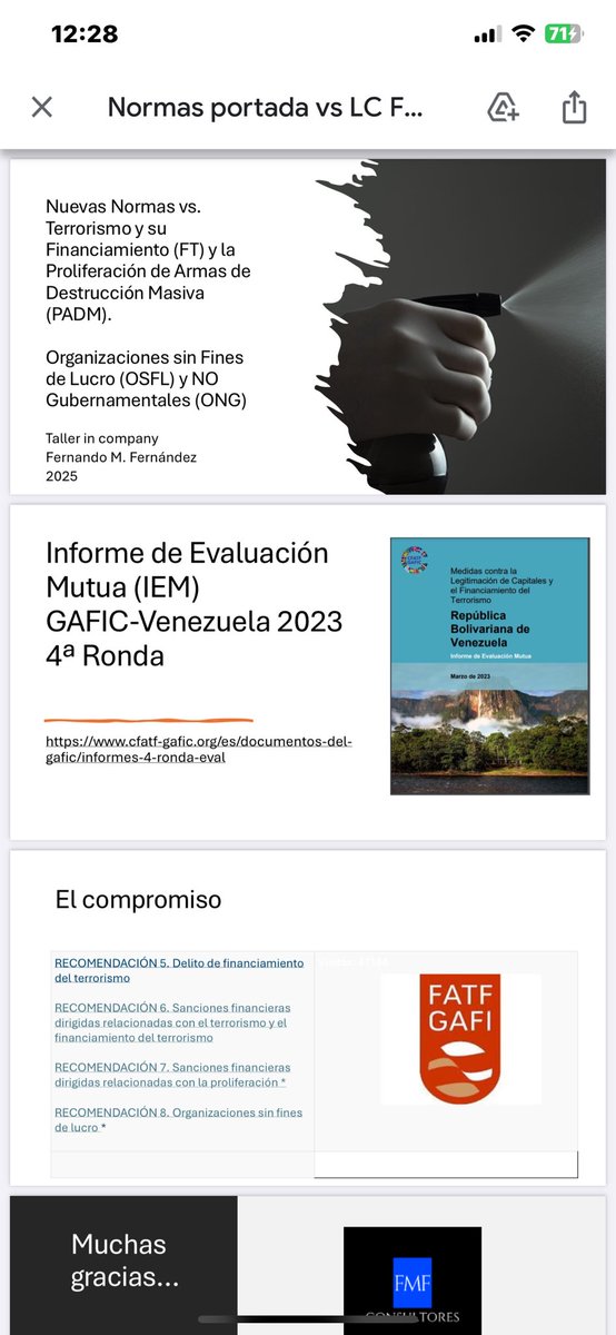 Fernando M.Fernández (@fm_fernandez) on Twitter photo Taller in company: Nuevas normas y estándares contra el financiamiento del terrorismo (FT) y de la (FPADM) proliferación de armas de destrucción masiva <a href="/CumpliCriminal/">Cumplimiento Criminal</a> <a href="/DhMonitor/">MonitorDH</a> <a href="/MonitorIndigena/">Monitor Indigena</a> Taller in company: Nuevas normas y estándares contra el financiamiento del terrorismo (FT) y de la (FPADM) proliferación de armas de destrucción masiva <a href="/CumpliCriminal/">Cumplimiento Criminal</a> <a href="/DhMonitor/">MonitorDH</a> <a href="/MonitorIndigena/">Monitor Indigena</a>