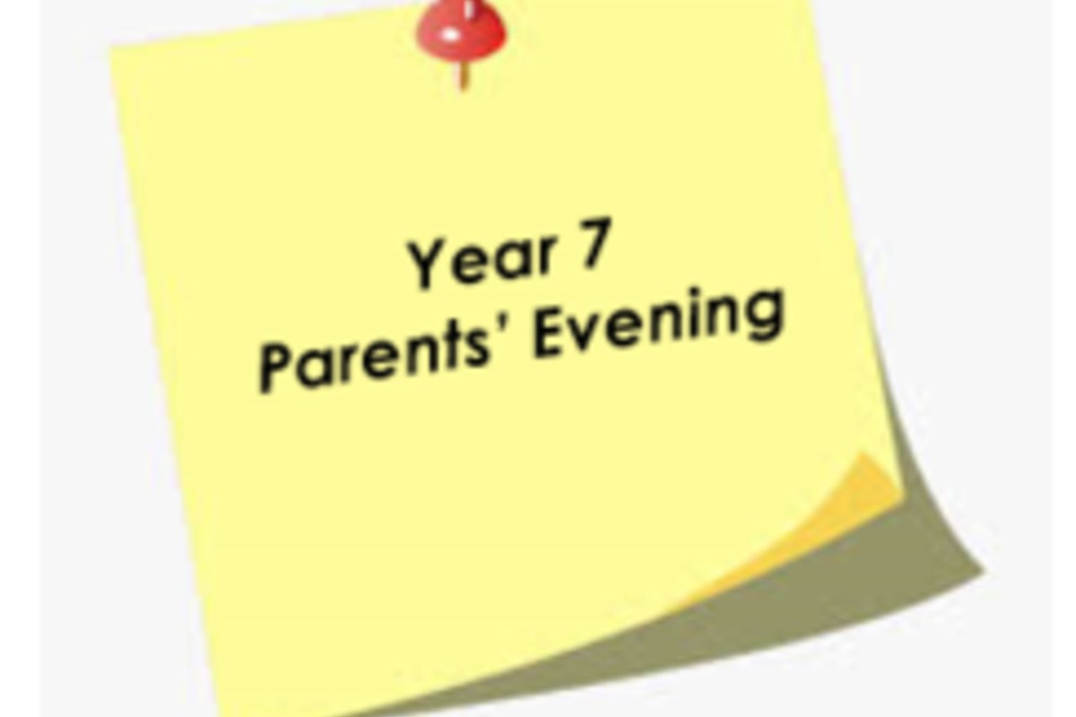 Year 7 Parents' Evening will  be held on Thursday 15th May 3:30pm - 6:30pm. Appointments can be made through Arbor.