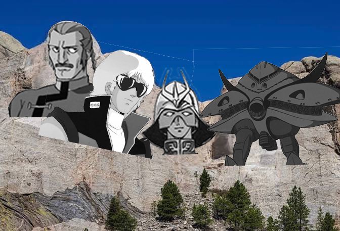 G0ffThew's tweet image. The ACTUAL Anime Mount Rushmore