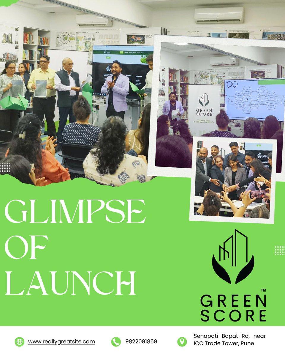 Green_Score_'s tweet image. A proud moment as we launched Green Score paving the way for a more sustainable future in real estate!
From engaging demos and insightful discussions to a packed house full of enthusiasm
A big thank you to everyone who joined us in this milestone event.
#greenscore #greenscoreapp