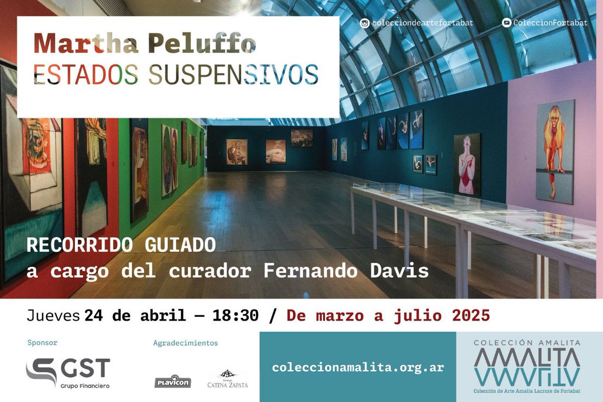 Mi mamá, #MarthaPeluffo era una de las pintoras mas importantes de su época.
Murió a los 49 años, yo tenía 19.
Fue largo el proceso de reunir su obra para esta muestra que tanto ella como el público se merecía.
Gracias #fundaciondeartefortabat por hacerla posible.