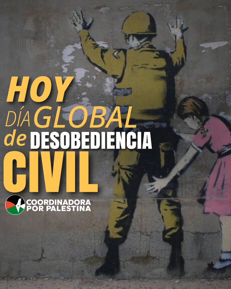 🧵Día global de desobediencia civil

Hoy promovemos el llamado que anunciamos hace días  de acción global desde Palestina a irrumpir en acciones, boicot y difusión. 

Esto no es una convocatoria. Es un llamado a la acción desde nuestros propios espacios.