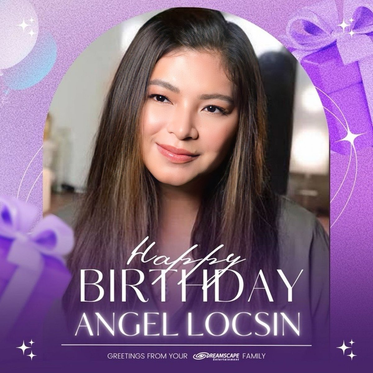 DreamscapePH's tweet photo. Happy birthday, @therealangellocsin! 🎉

Greetings from your Dreamscape family 💜 https://t.co/ObIYpscWNe