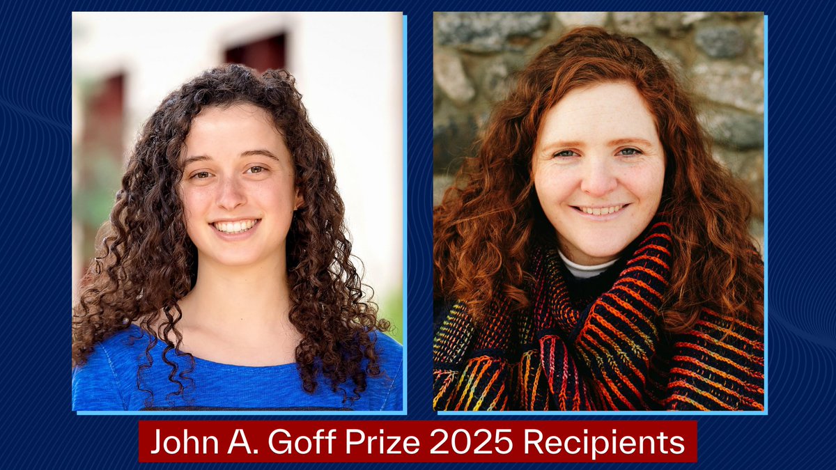 Congratulations to this year's John A. Goff Prize recipients: Bibit Bianchini and Torrie Edwards. This prize recognizes outstanding graduate students in MEAM, chosen by faculty based on their scholarship, resourcefulness, and leadership. 

Read more: blog.me.upenn.edu/goff-prize-202…
