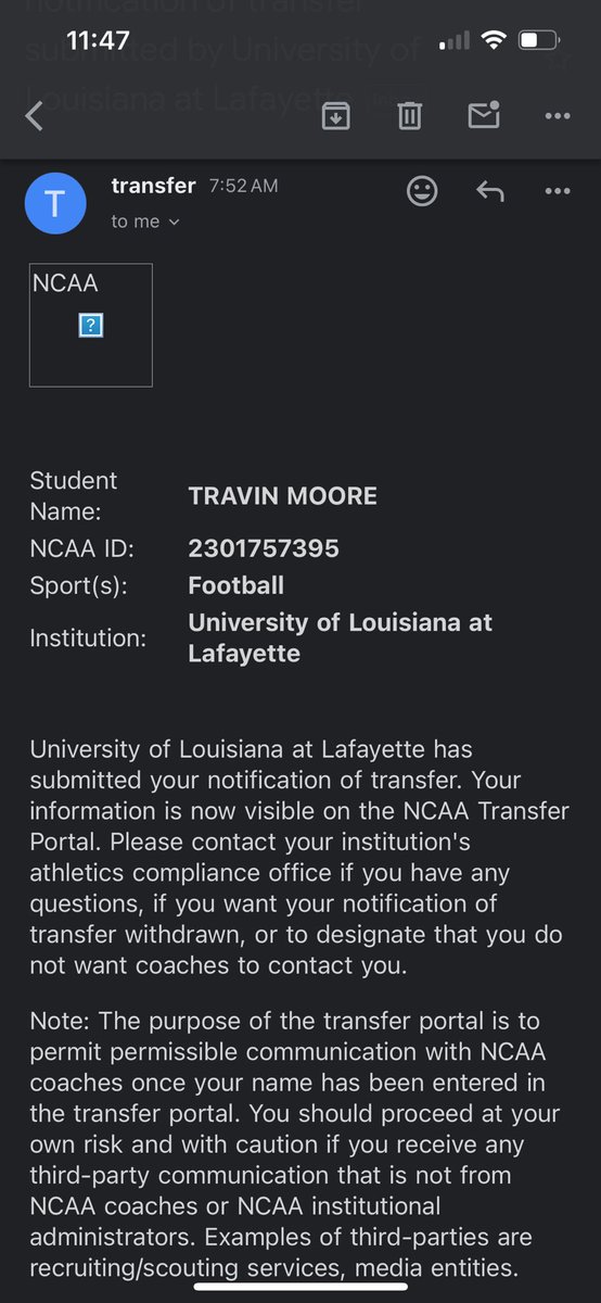 Entering the portal with 3 years of eligibility left