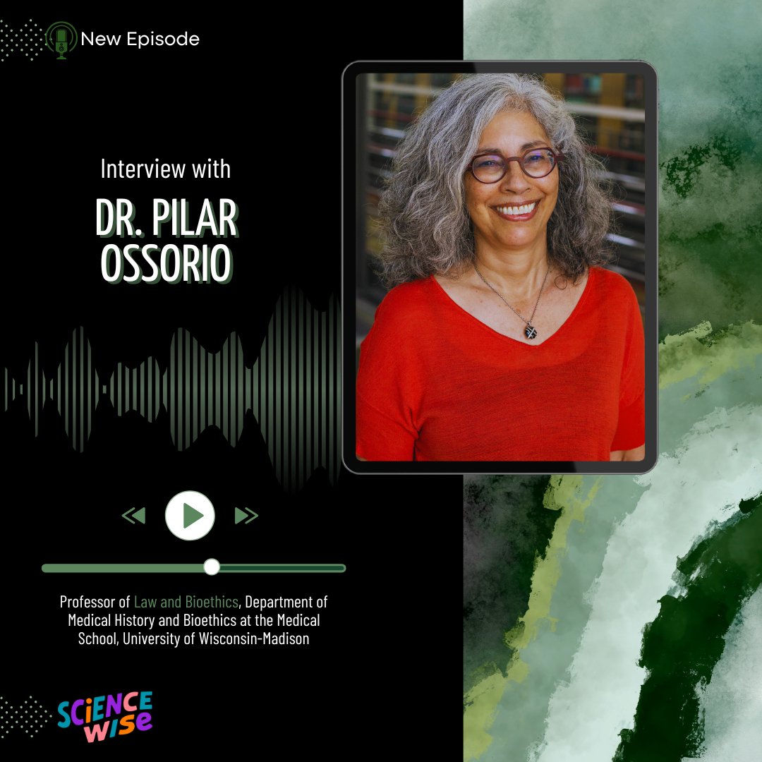 ScienceWisePod's tweet image. 🎙️ New Science Wise episode!
Dr. Pilar Ossorio talks about supportive mentorships, standing up to sexism, and the ethics of human genetics research.
🎧 pod.link/1715048894