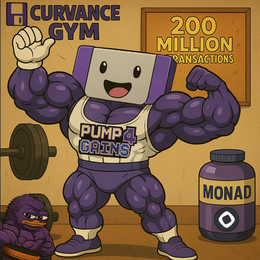 Another day, another milestone! 🏆 

As of today, Curvance has now crossed over the 200 MILLION mark for Monad Testnet Transactions! 💜