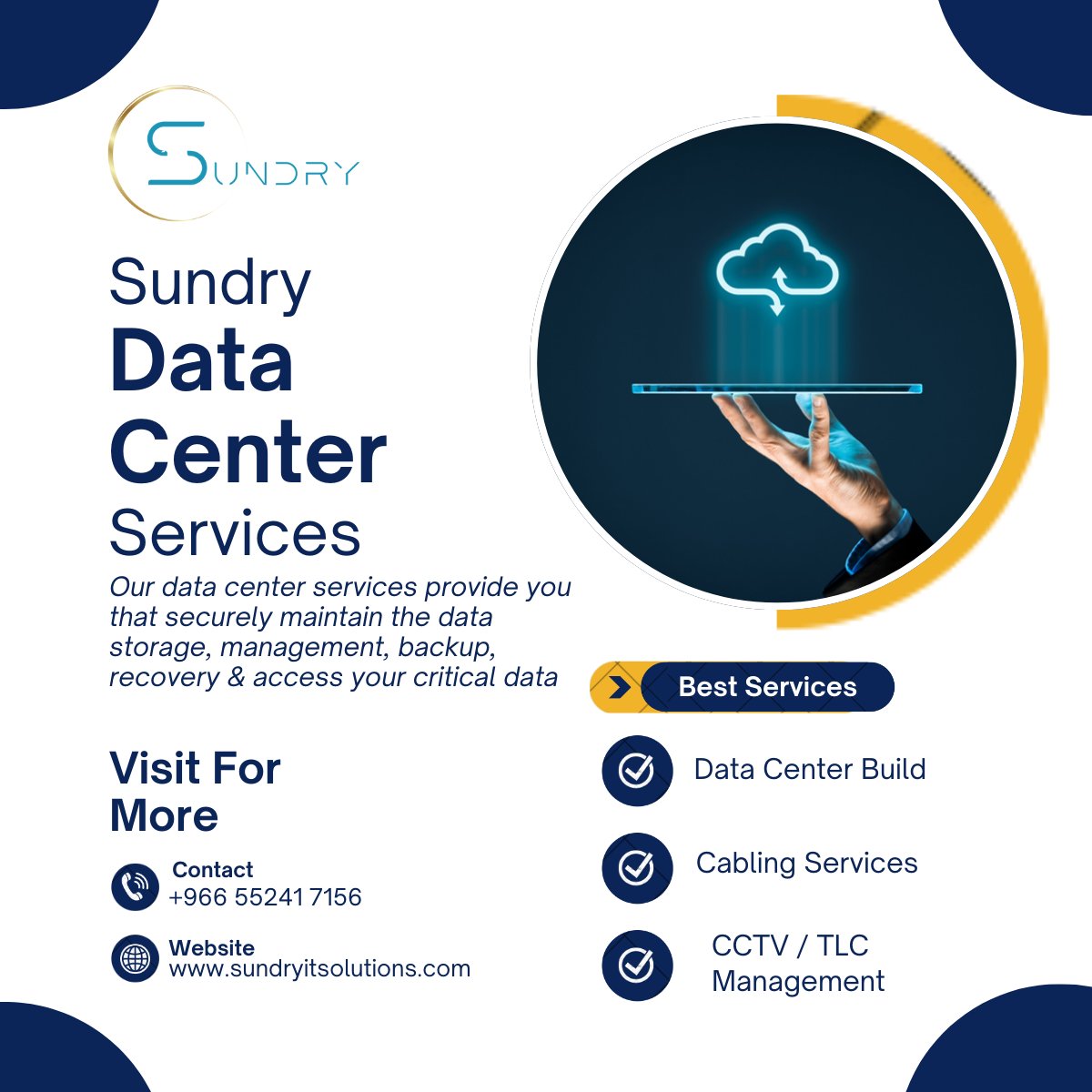 SundryitS's tweet image. Powering Your Digital Backbone

At Sundry IT Solutions, we design, deploy, and manage state-of-the-art data centers that ensure performance, scalability, and 24/7 uptime. 

For More Details : sundryitsolutions.com/contact-us/

#DataCenterExperts #SundryITSolutions #SmartInfrastructure