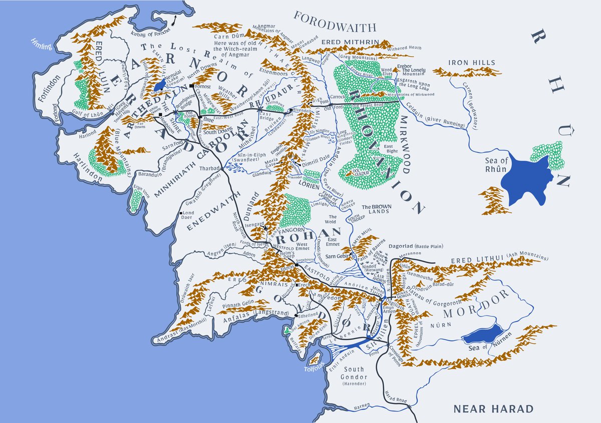 wisalias's tweet photo. Bu sıralar işten vakit buldukça okuduğum Silmarillion kitabını anlamayı kolaylaştırmak için kendime iki görsel hazırladım. A5 bir kağıda önlü arkalı basıp kitap ayracı olarak kullanıyorum. Bu evreni sevenler için Türkçe ve İngilizce versiyonlarını paylaşmak istedim. #lotr https://t.co/Id9ZV312ie